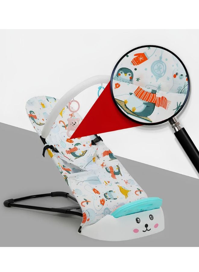 ماس كرسي هزاز للأطفال مع ألعاب معلّقة – مريح وآمن للنوم واللعب - Image 5